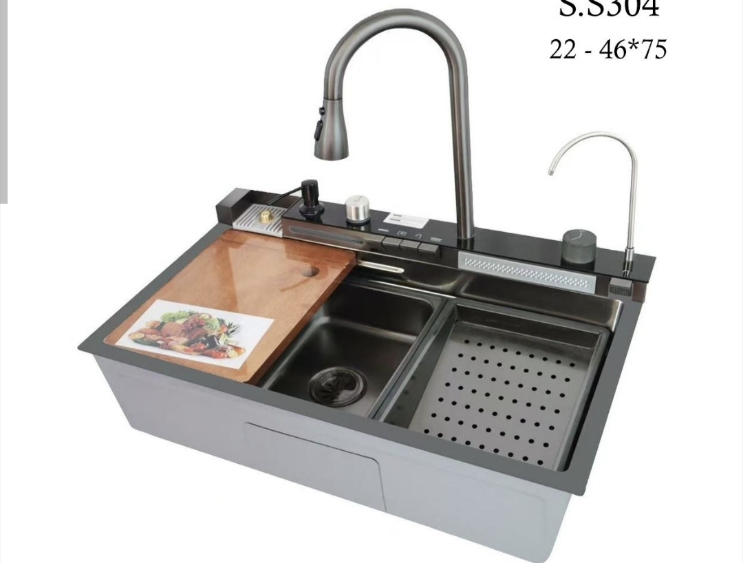 سینک ظرفشویی توکار پیانویی نقره آیی  Ab7546D_a_u_iسیتکو